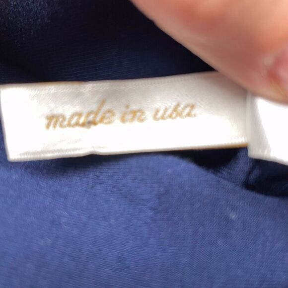 New HELEN JON Kimberly Bandeau Cover-Up Dress Size Medium Blue Resort Cruise - Picture 6 of 14